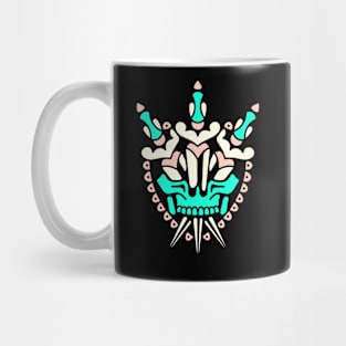 Heart skull dagger Mug